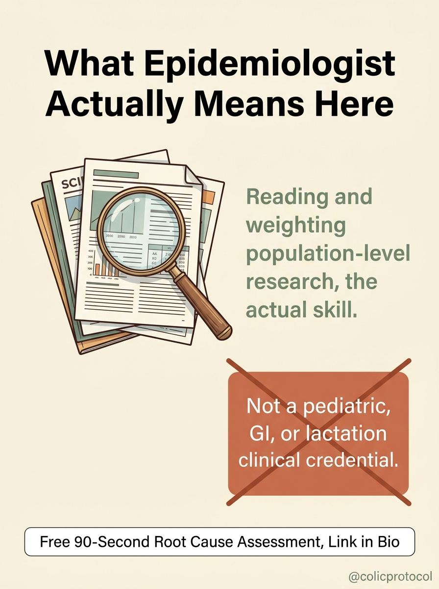 Illustration explaining what an epidemiologist credential does and does not cover